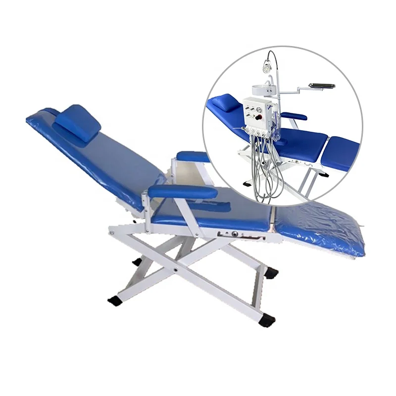 LK-A37C Economic OEM Safety Outdoor Chaise Longue Foldable Portable Patient Dental Chair Unit