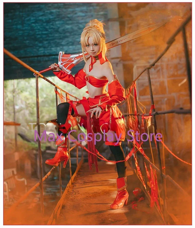 أزياء ماكس FGO Astolfo مصير أبوكريفا صابر من الأحمر موردريد أزياء تنكرية للنساء أزياء تنكرية مجموعة كاملة مقاس مخصص #5
