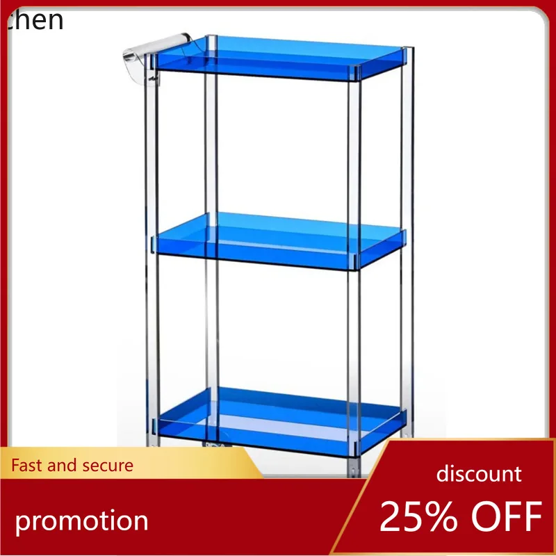 PYH Modern Simple Multifunctional Small Cart for Hair Salon Mobile Acrylic Nail Tool Cart