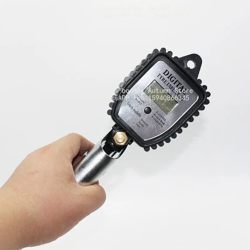 Auto tire electronic tire pressure meter digital display high-precision liquid crystal digital hand-held inflation meter air gun