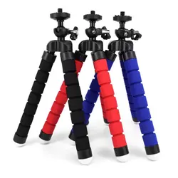 2024 New Flexible Sponge Octopus Mini Tripod With Wireless Remote Shutter For IPhone Mini Camera Tripod Phone Holder Clip Stand