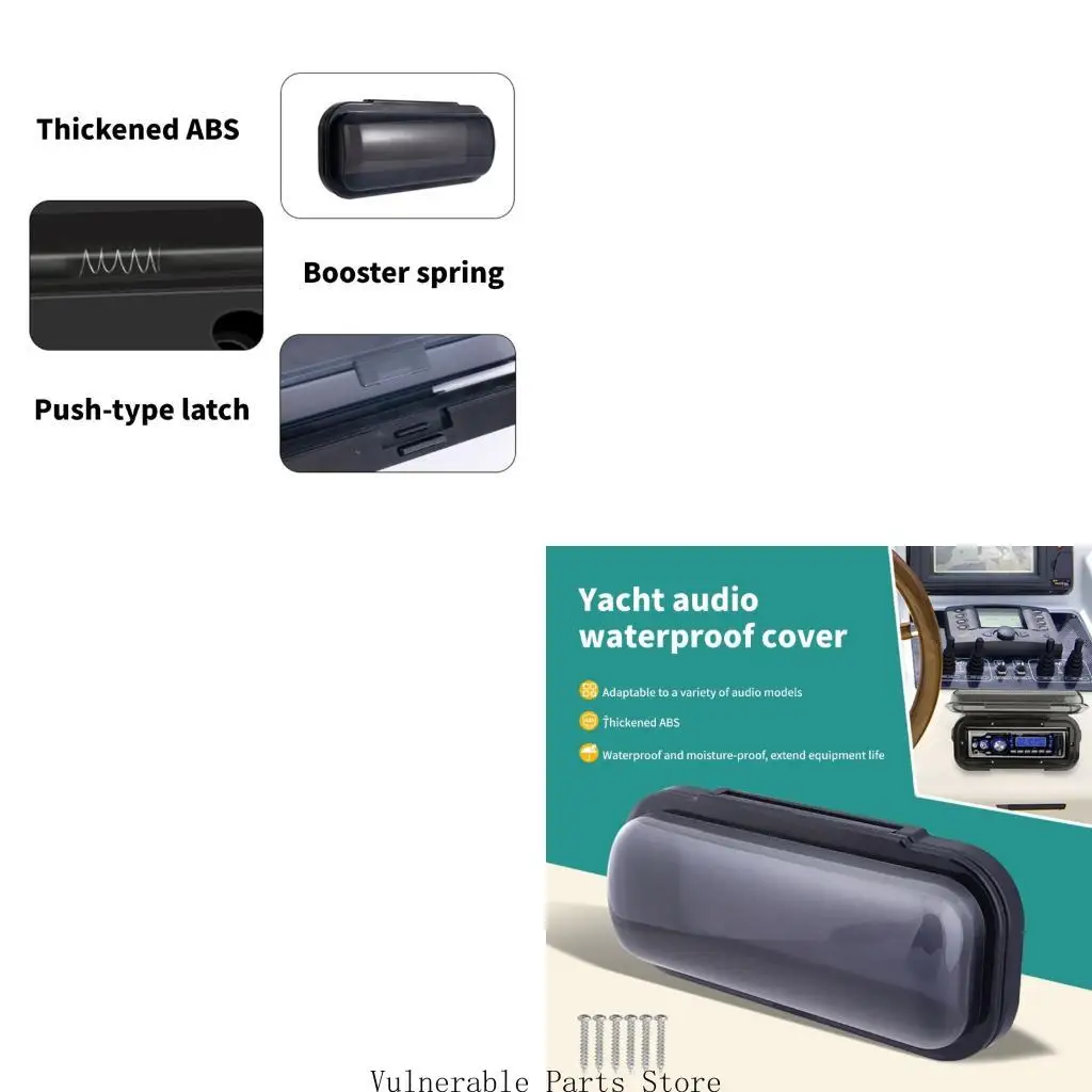 

D0UC Погодные атмосферные звуковая система ABS покрывает соленотерезисторную стерео -защитнику для яхт