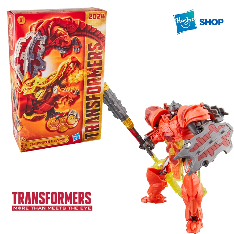 Hasbro Transformers Year of The Dragon Crimsonflame Toy, Lunar New Year Transformers Action Figure New in Stock