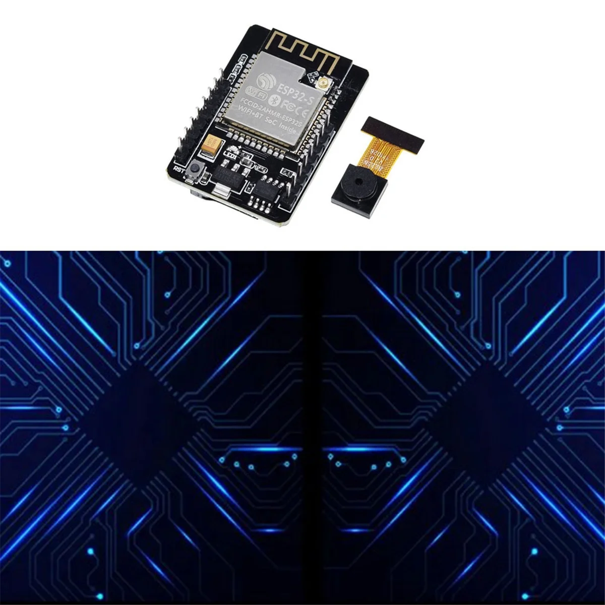 Плата разработки POP-lESP32-CAM ESP-32S Многофункциональный модуль Wi-Fi с модулем OV2640 WIFI + Bluetooth