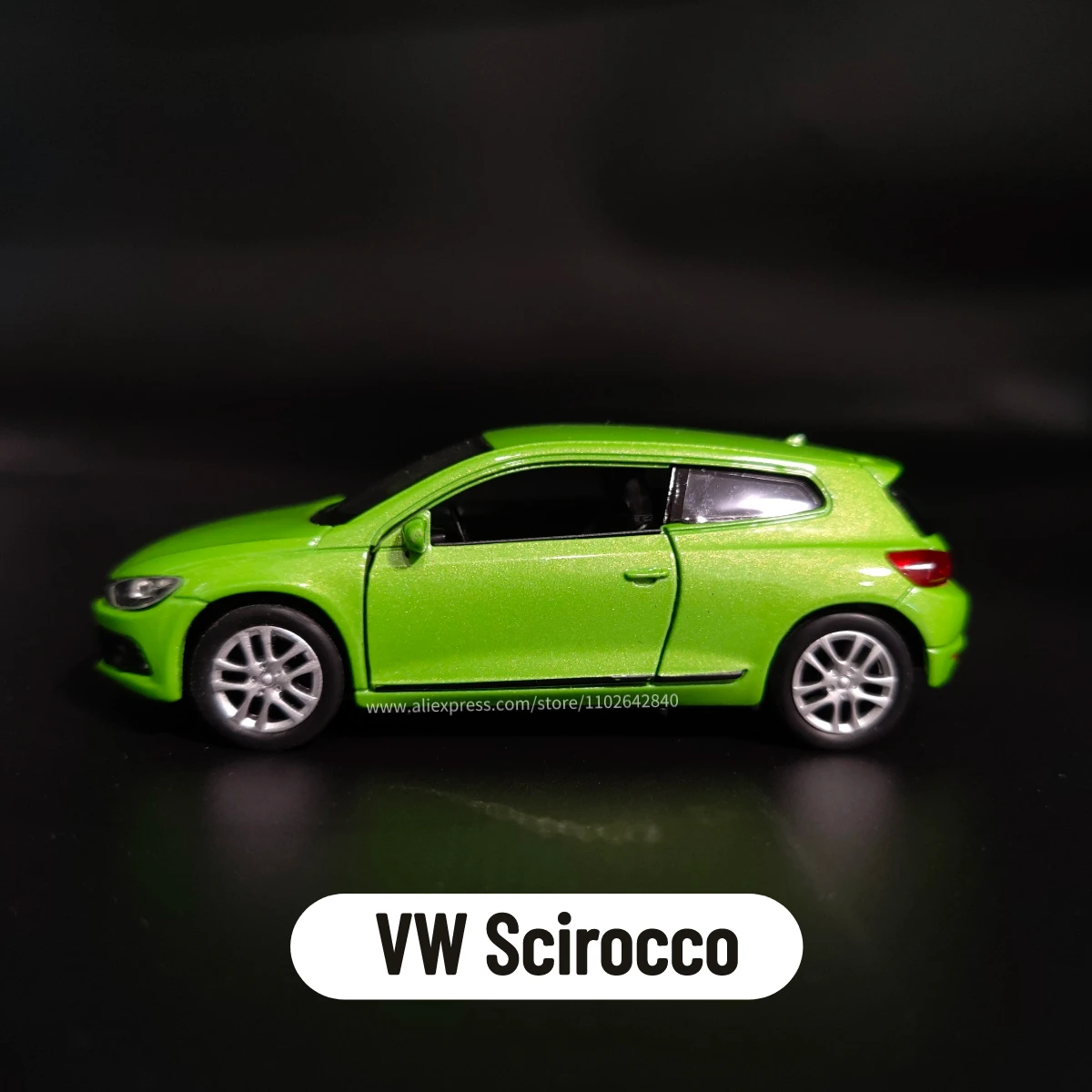 1:36 VW Scirocco Car Model Replica Scale Metal Miniature Art Home Decor Hobby Lifestyle Xmas Kid Gift Toy Collection