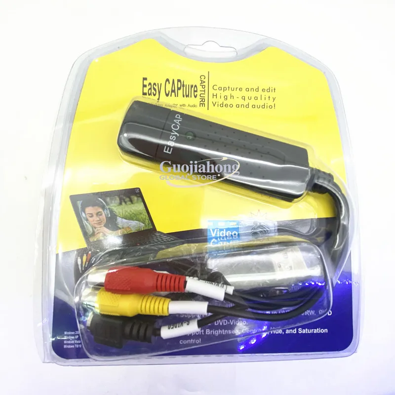 EasyCap USB Video Capture USB Single Capture Card Support Win7 DVD Maker