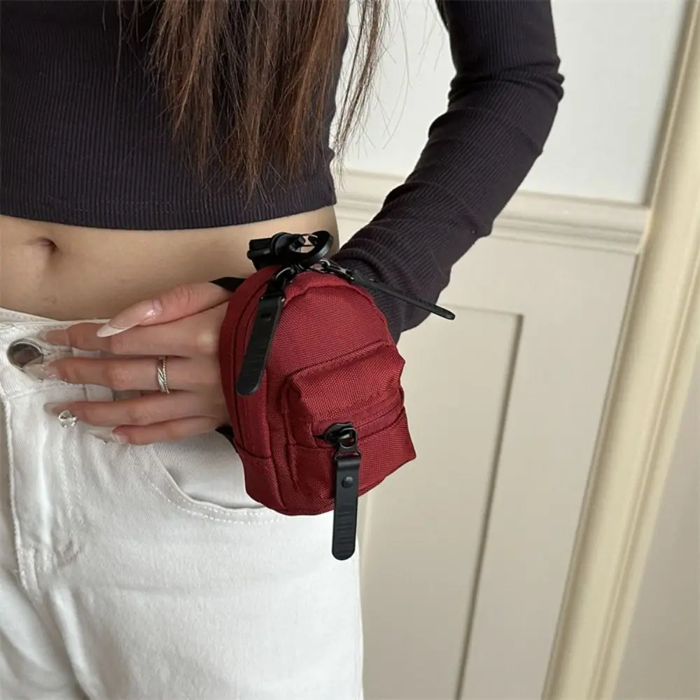 All-match Colorful Mini Backpack Coin Purse Cute Harajuku Bag Shape Wallet Zipper Pouch Korean Style Backpack Charm Daily