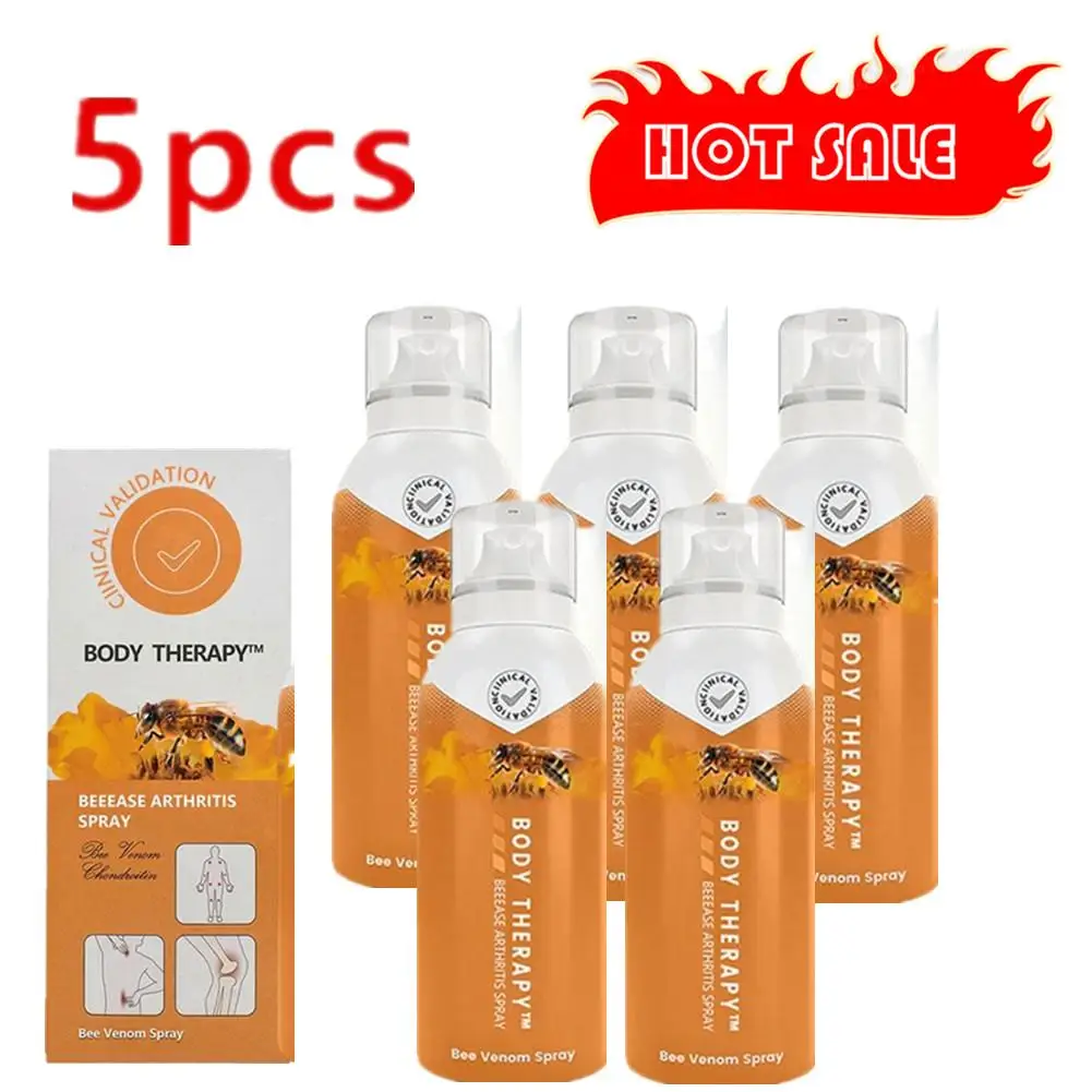 

5PCS 2024 New Body Therapy Bee Joint And Bone Therapy Joint And Muscle Spray Care Intensification Concentrated Recovery