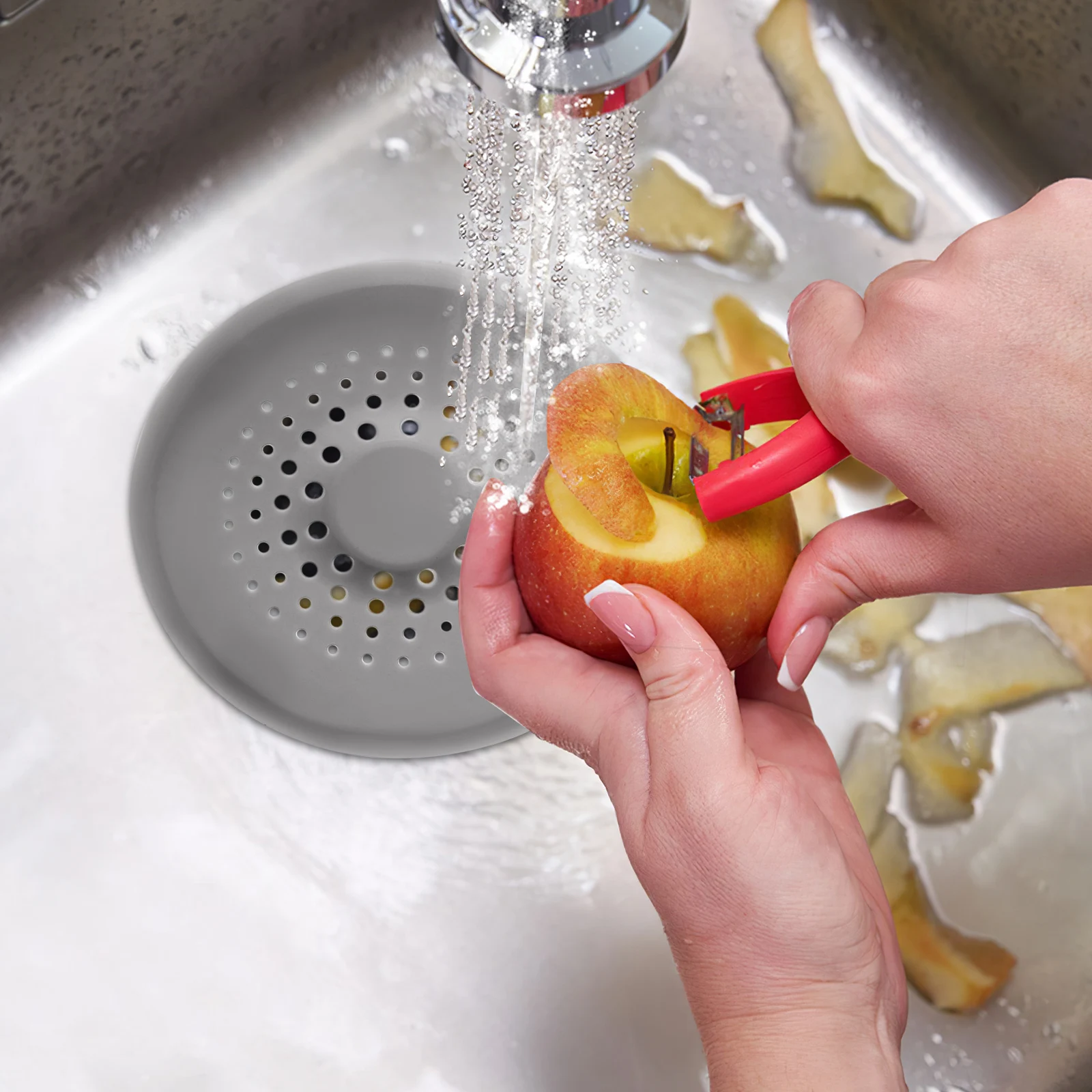 

2 Pcs Sink Anti-clogging Filter Mat Drain Stopper Shower Cover Strainer Tpe Hair Bathtub