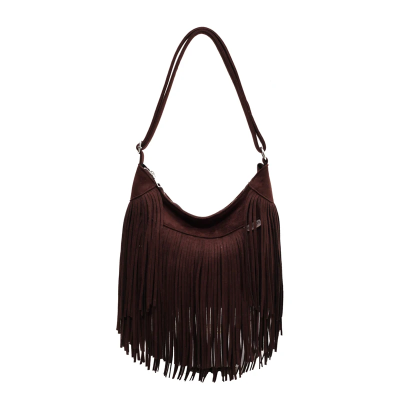 2023 Luxury Brand Tassel Armpit Bag for Women High Quality Fur Shoulder Bag Cute Purses and Handbags Designer Crossbody Bag