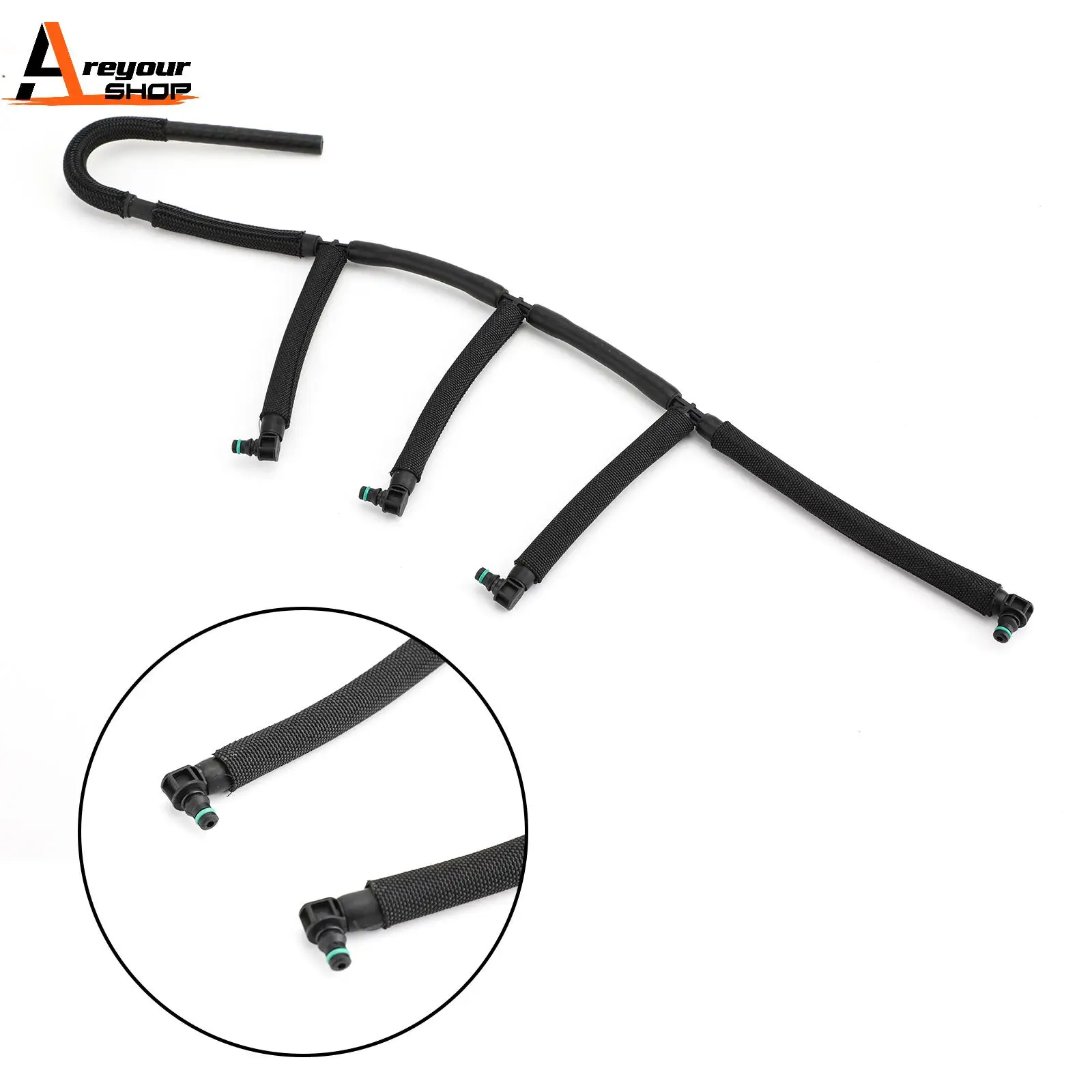 Areyourshop Fuel Return Overflow Leak Off Pipe For Golf Jetta Passat 1.6 TDI 03L130235AF Car Auto Parts