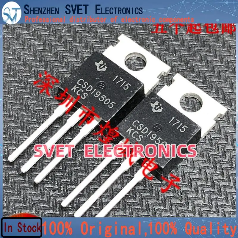 10PCS-50PCS  CSD19505KCS  TO-220 80V 150A 5  Original In Stock Fast shipping