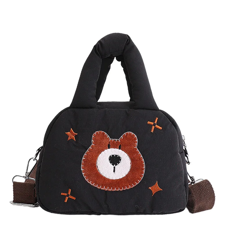 

Korean Style Cute Bear Bag for Girls2026New Year's Cartoon Phone Bag Niche Shopping Sweet Style Crossbody Bag
