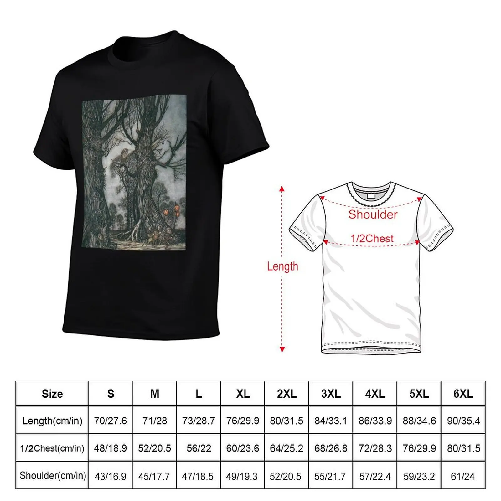 Pumpkin Lanterns - Arthur Rackham T-Shirt Independence Day Short Sleeve T-Shirt