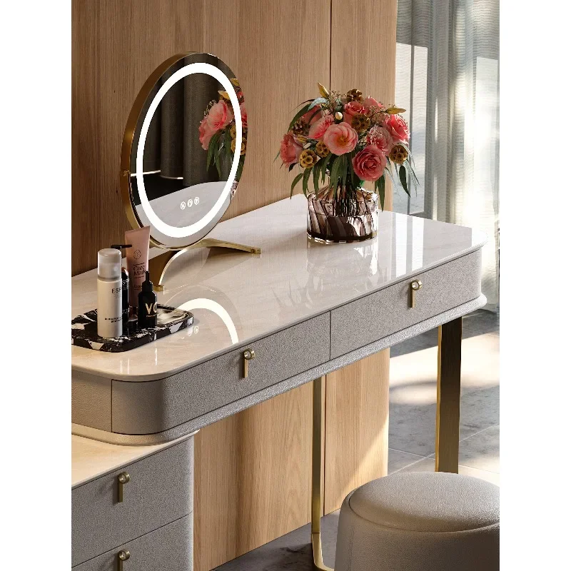 bedside table, dresser integrated master bedroom advanced light luxury storage cabinet