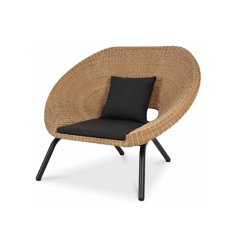 Courtyard rattan chairs, outdoor sofa combination balcony sofa, rattan art sofa, coffee table, outdoor scenic spot