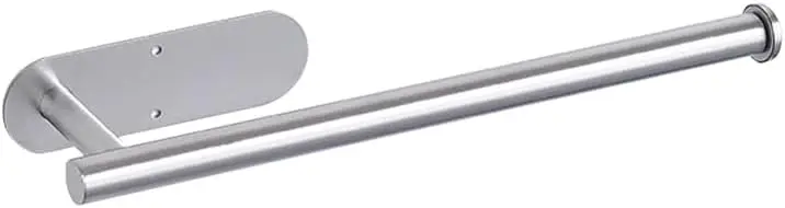 Paper Towel Holders, Under Cabinet Sturdy Hanging Paper Towels Holder Self Adhesive Wall Mount Towel Rack for Kitchen