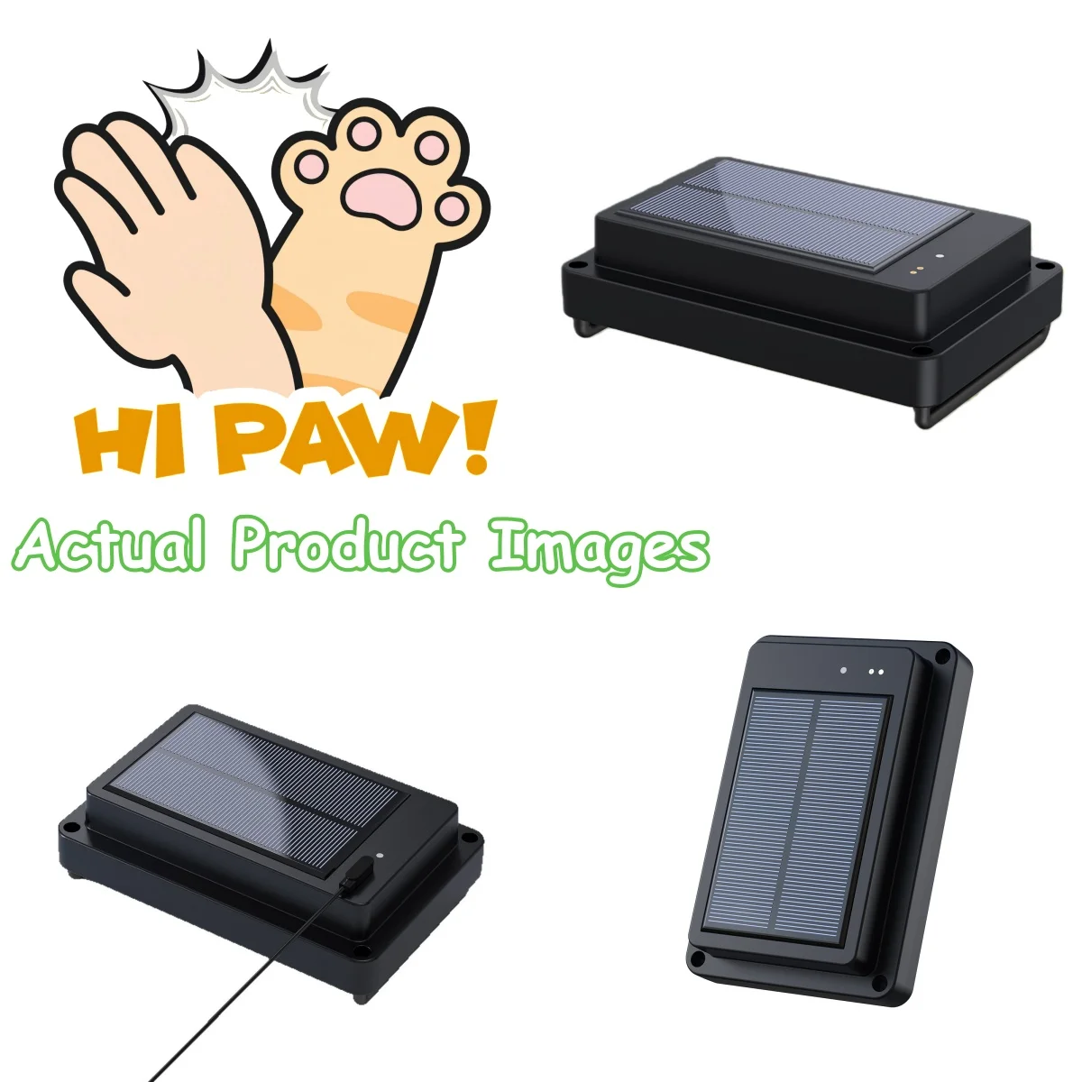 Solar Powered 4G 2G GPS Cow Sheep Tracker Real-Time Anti-Lost Locator with Outdoor E-Fence Global Solar Pet GPS Collar