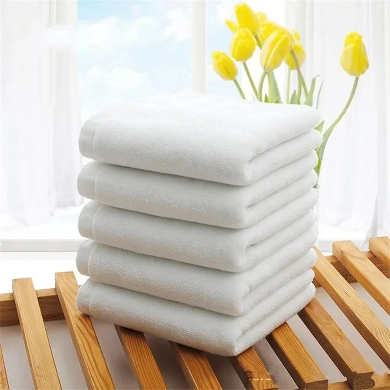 

10pcs 100％ Cotton face towel Hotel bath towel washing cloth hand towel Portable terry cloth multifunctional towel