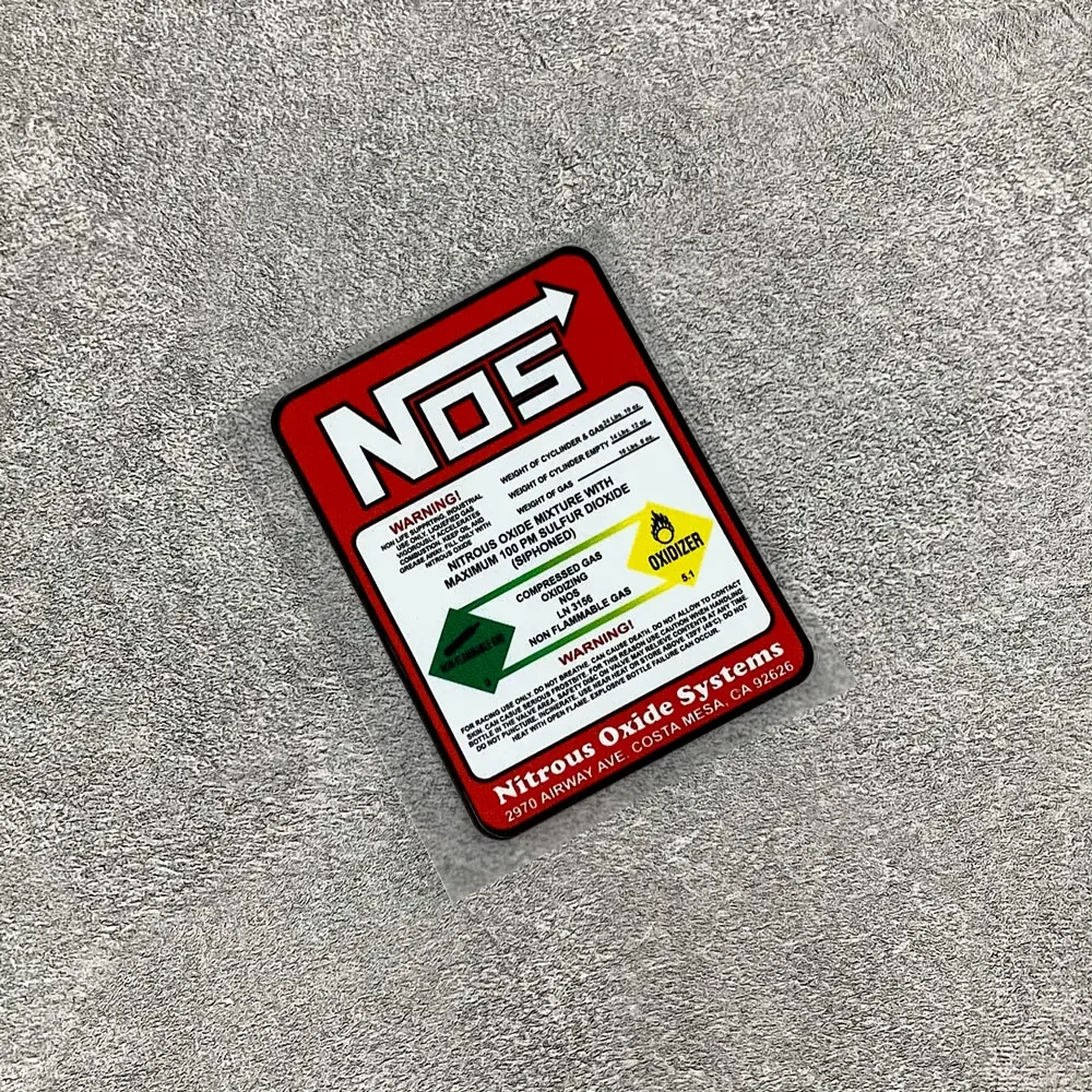NOS Motorcycle Stickers Nitrogen Acceleration Decorative for Motorbike Fuel Tank Helmet Scooter Body Vinyl Decals Letters Decor image 3