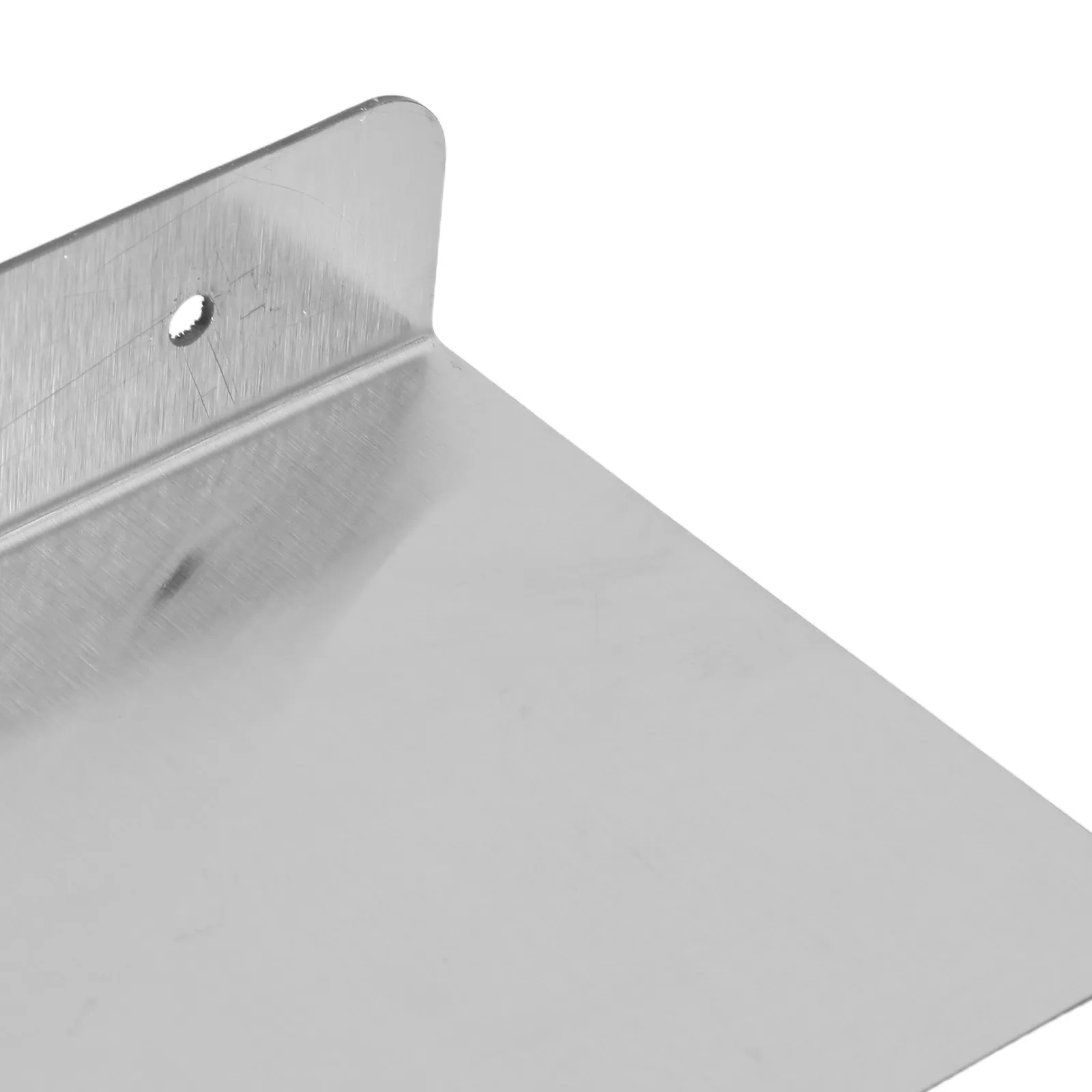 Stainless Steel Wall Mounted Storage Shelf Heavy Duty Floating Shelf Space Saving Kitchen Bathroom Display Ledge Rack 30x10cm