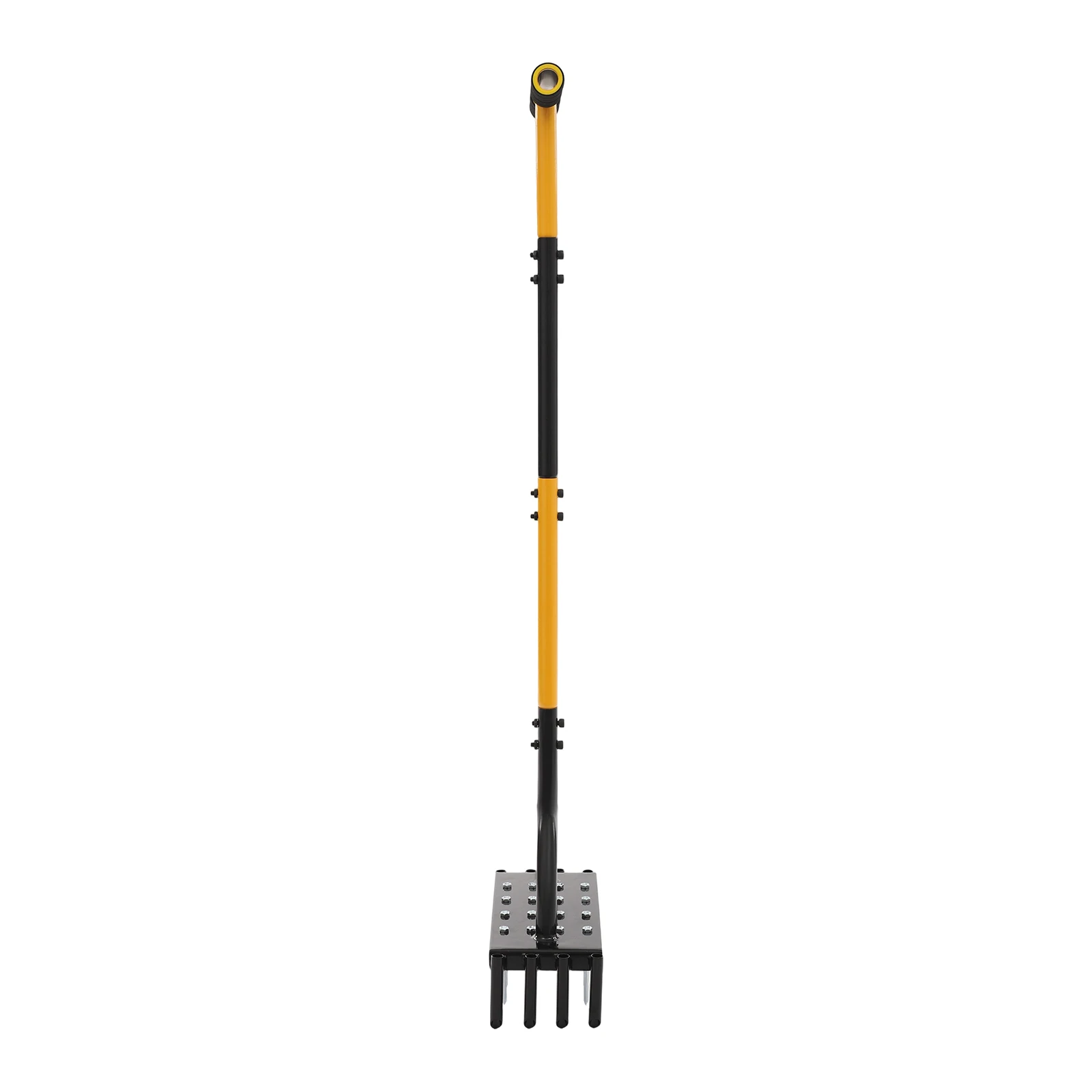 Stehender Rasenbelüfter – 2-in-1 Bodenlockerer & Belüfter mit 16 massiven Spikes & 8 Kernlöchern, ergonomischer T-Griff, arbeitssparend – Detail 11