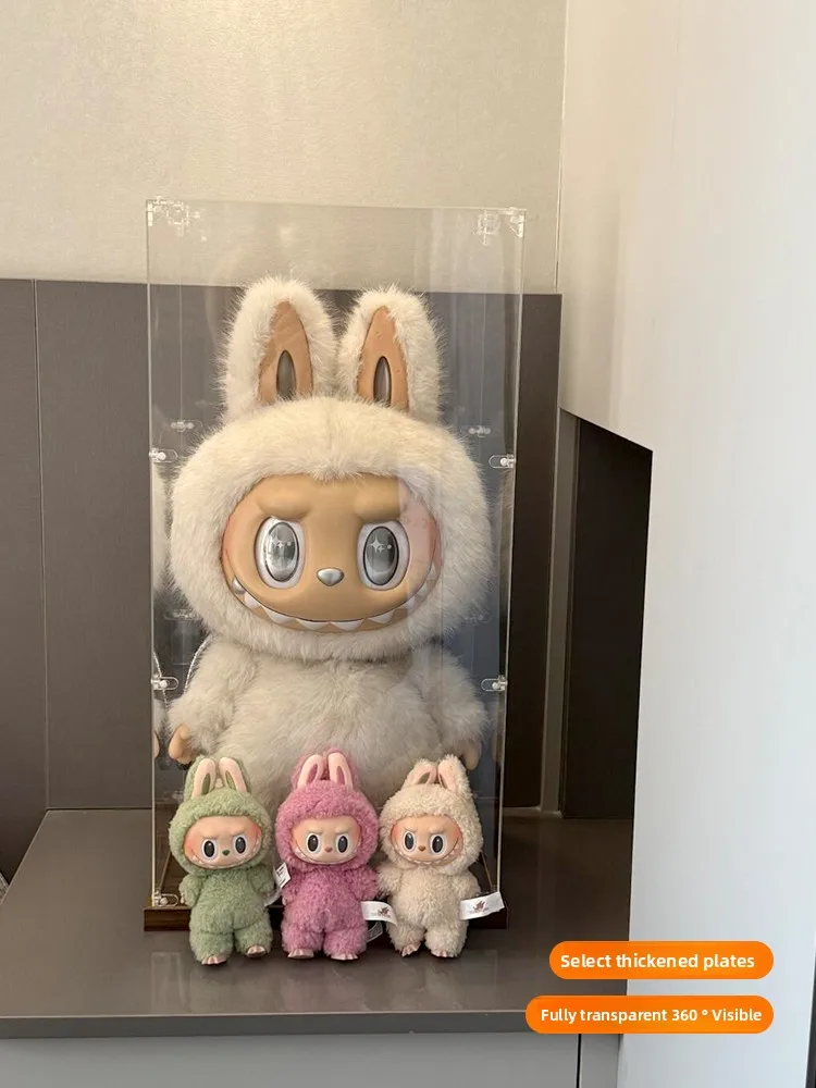 Zim Big Chief Display Box Custodia protettiva Trasparente antipolvere per BoboMai Labubu Accessorio di protezione per statuette