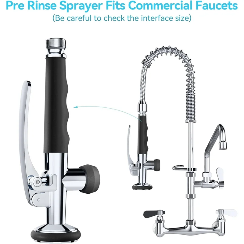 

【A87T】Dish Rinser Faucet Sprayer Head Brass Universal 1/2" Connection Kitchen Shower Head With Locking Bracket