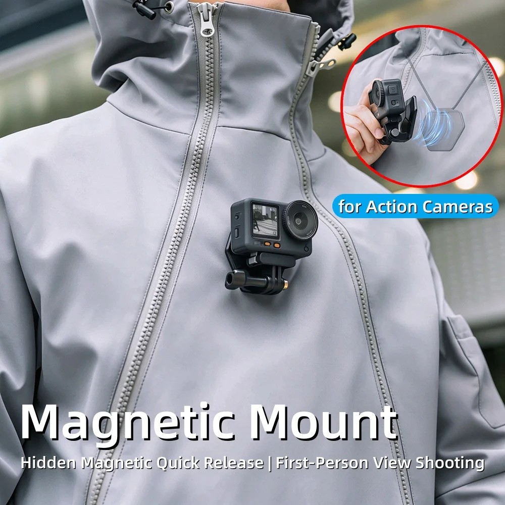 Invisible Invisible Magnetic Chest Mount Quick Release POV Holder for GoPro Hero 13 DJI Action Insta360 Ace Action Camera Vlog Accessories - Aliexpress Deal