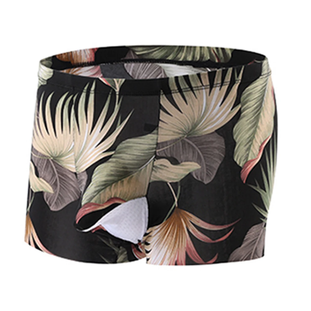 

Sexy Mens Boxer Briefs, Ice Silk Underwear Shorts, Breathable Pouch Underpants, Comfortable Fit, Printing Pattern