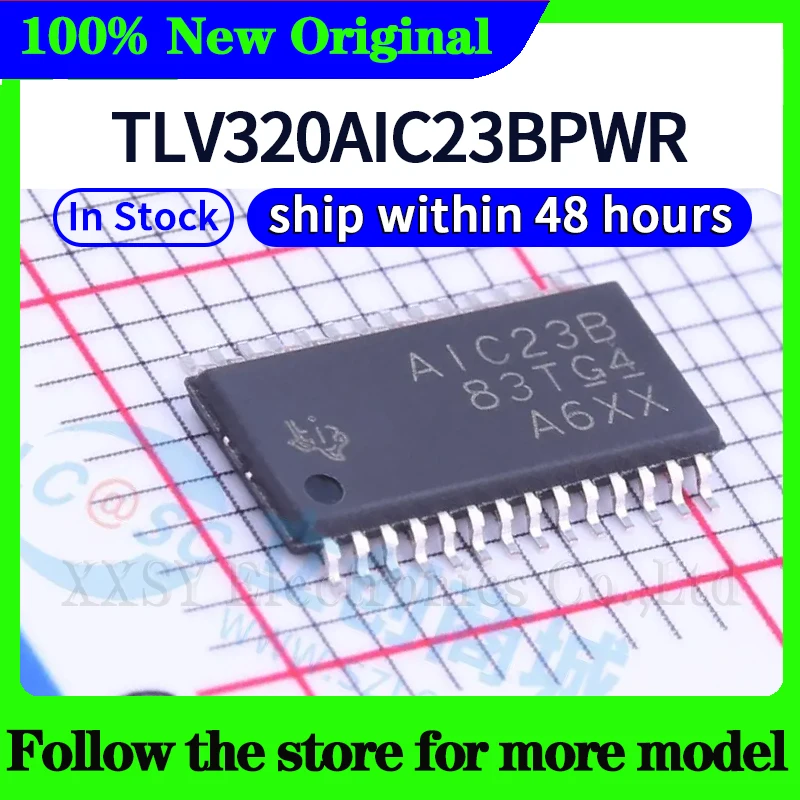 TLV320AIC23BPWR  AIC23B  In stock 48 hours ship