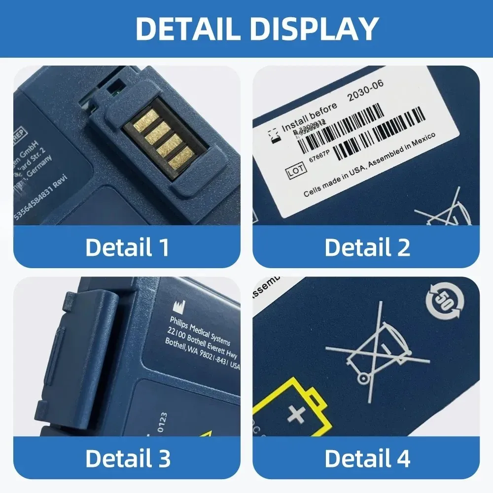 New Replacement Battery M5070A For Philips HeartStart Home Defibrillator M5066A M5068A 110300 M5067A Battery