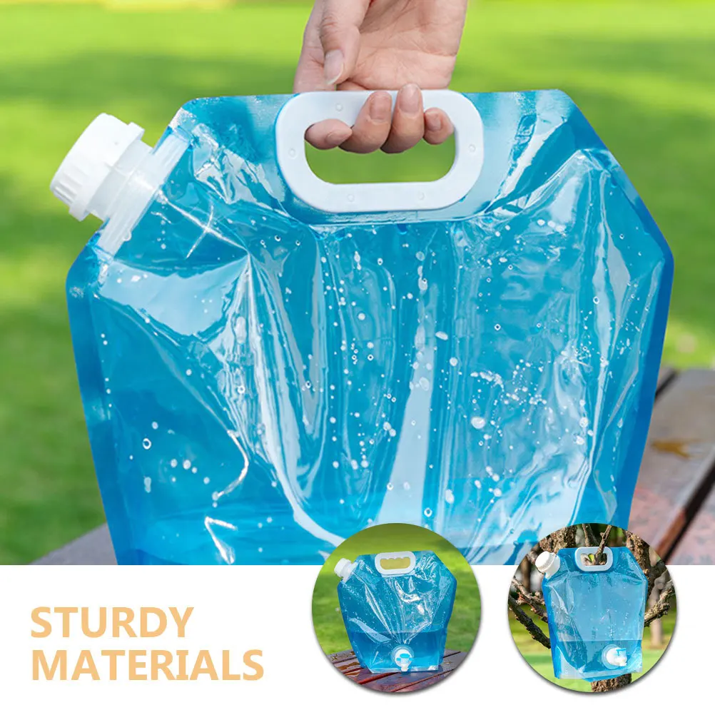 

5L Collapsible Water Storage Bag Leak Proof for Camping Hiking Road Trips Outdoor Supply Camping Water Transport Equipment