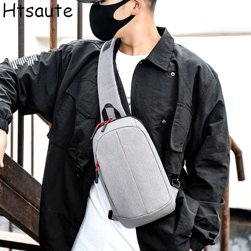 Torby męskie na ramię z poliestru, modne nerki męskie, torby crossbody, modele męskie, torba męska na klatkę piersiową, rekreacyjna torba na ramię, duża pojemność.