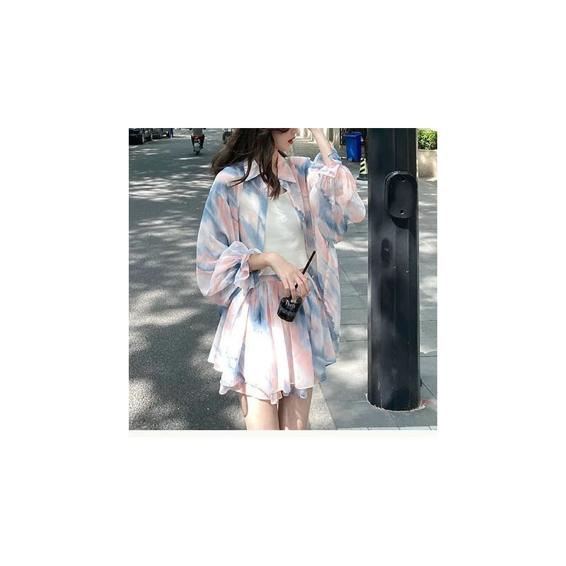 

Women's Three-Piece Set Skirt Fashionable Student High-End Autumn Outfit Slimming Super Fairy Long Sleeve Commute Style Winter
