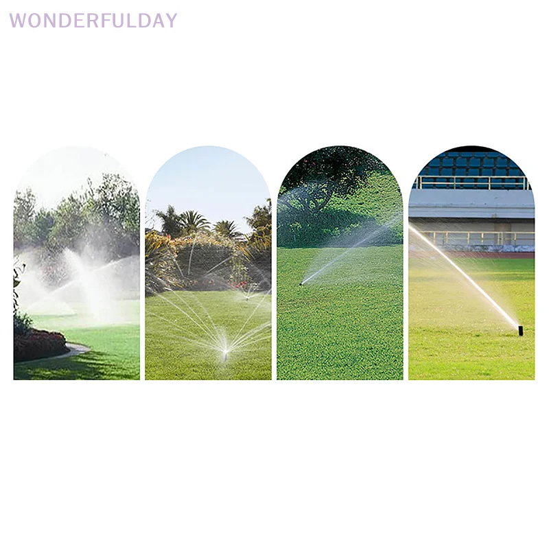 0~360 Degree Adjustable Scattering Sprinkler Up Garden Park Farm Lawn Irrigation Sprinkler Replacement Nozzle 1/2" Female Thread