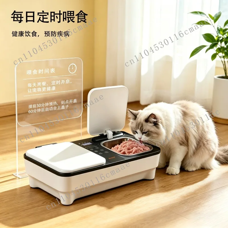 New Pet Intelligent Feeder Cat and Dog Household Automatic Wet Food Chilled Fresh-keeping Ingredients Pet Feeder