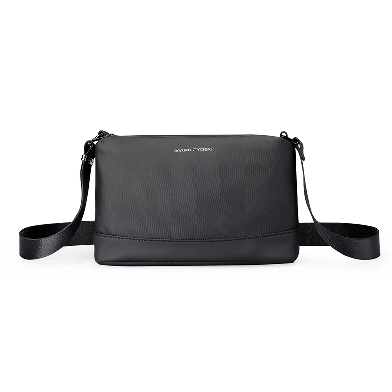 MarkRyden Lightweight Large Capacity Daily Men's Crossbody Men's Messenger Bag Black Crossbody