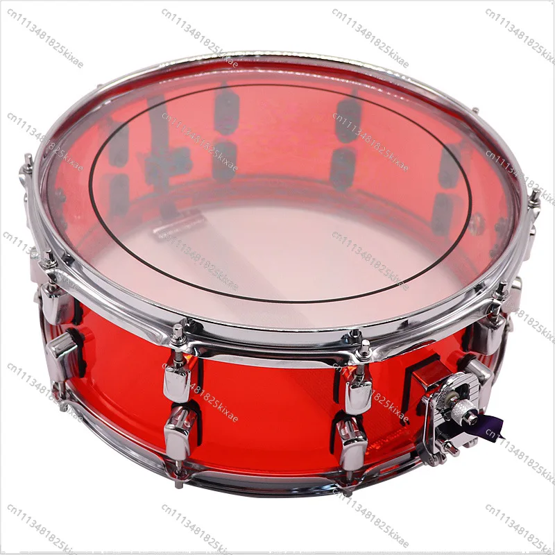For Acrylic Snare Drum Size, Color and Drum Ears Can Be Freely Matched