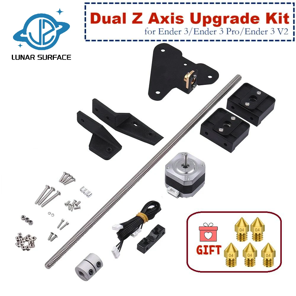 LS-3D Printer Onderdelen Ender 3 Dual Z As Upgrade Kit Met Schroef Stappenmotor Voor Ender 3/Ender 3 Pro/Ender 3 V2 3d Printer Onderdelen