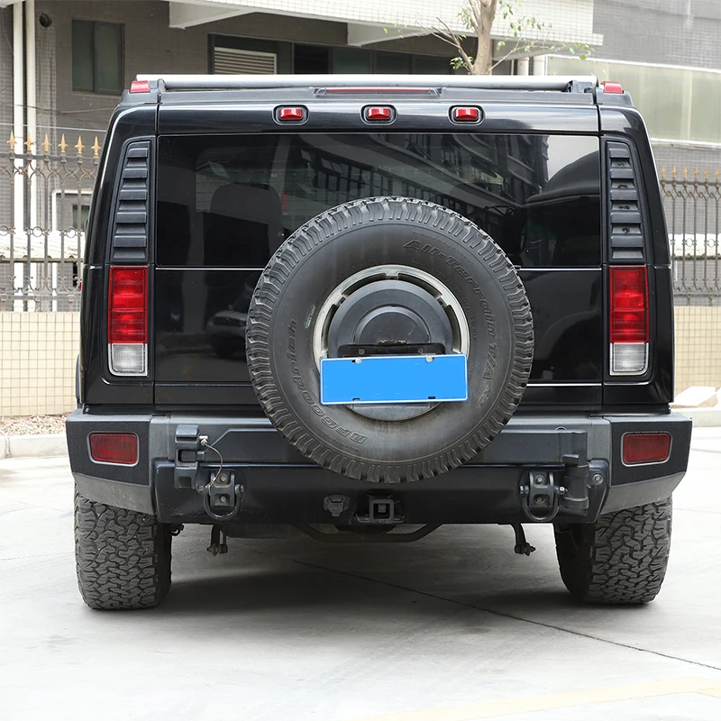 For Hummer H2 2003-2007 PVC Emery Paper Anti-Scratch Sticker for Auto Rear Fog Lamp Exterior Protection Accessories