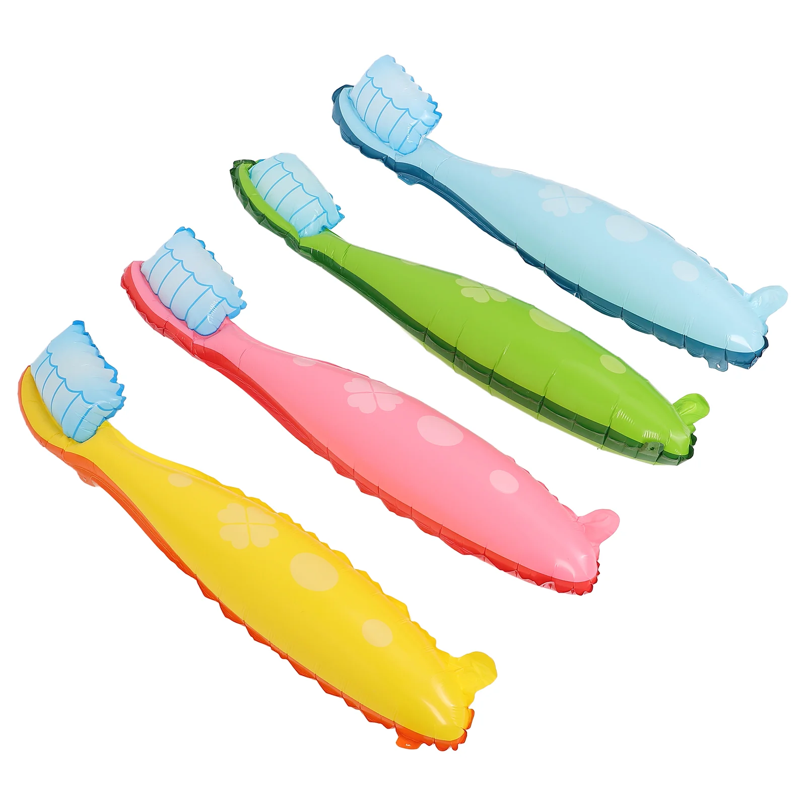 4 Pcs Toothbrush Balloon Decoration Party Balloons Decorations Giant Kit Decorate Themes Oversized Large