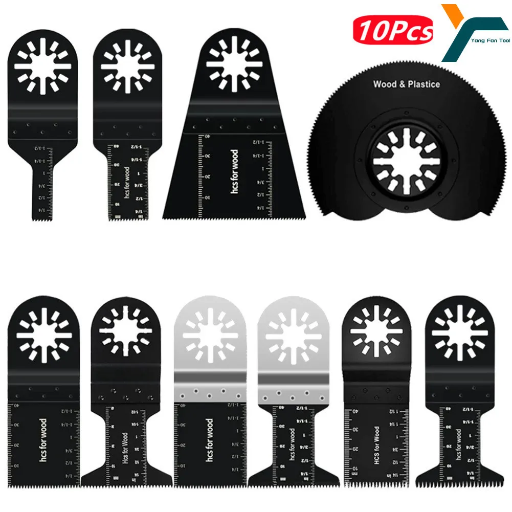 

10Pcs Oscillating Multifunctional Saw Blade Cutting For Dremel Makita Dewalt Bosch Ryobi Fein Milwaukee Worx Ridgid Black&Decker