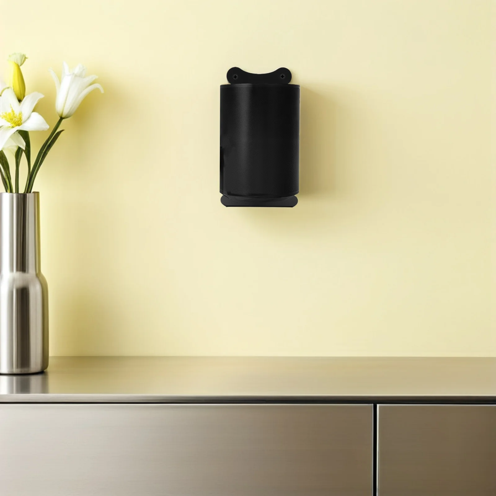 

Wireless Speaker Wall Floating Shelf Stainless Steel Adjustable Mount Bracket for Secure Anti-Fall Sound System Installation