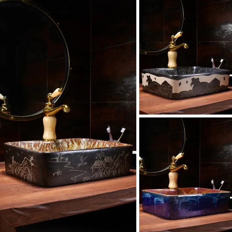 

Wash Basin Table Basin Ceramic Washbasin Bathroom Art Basin Home Bathroom Art Wash