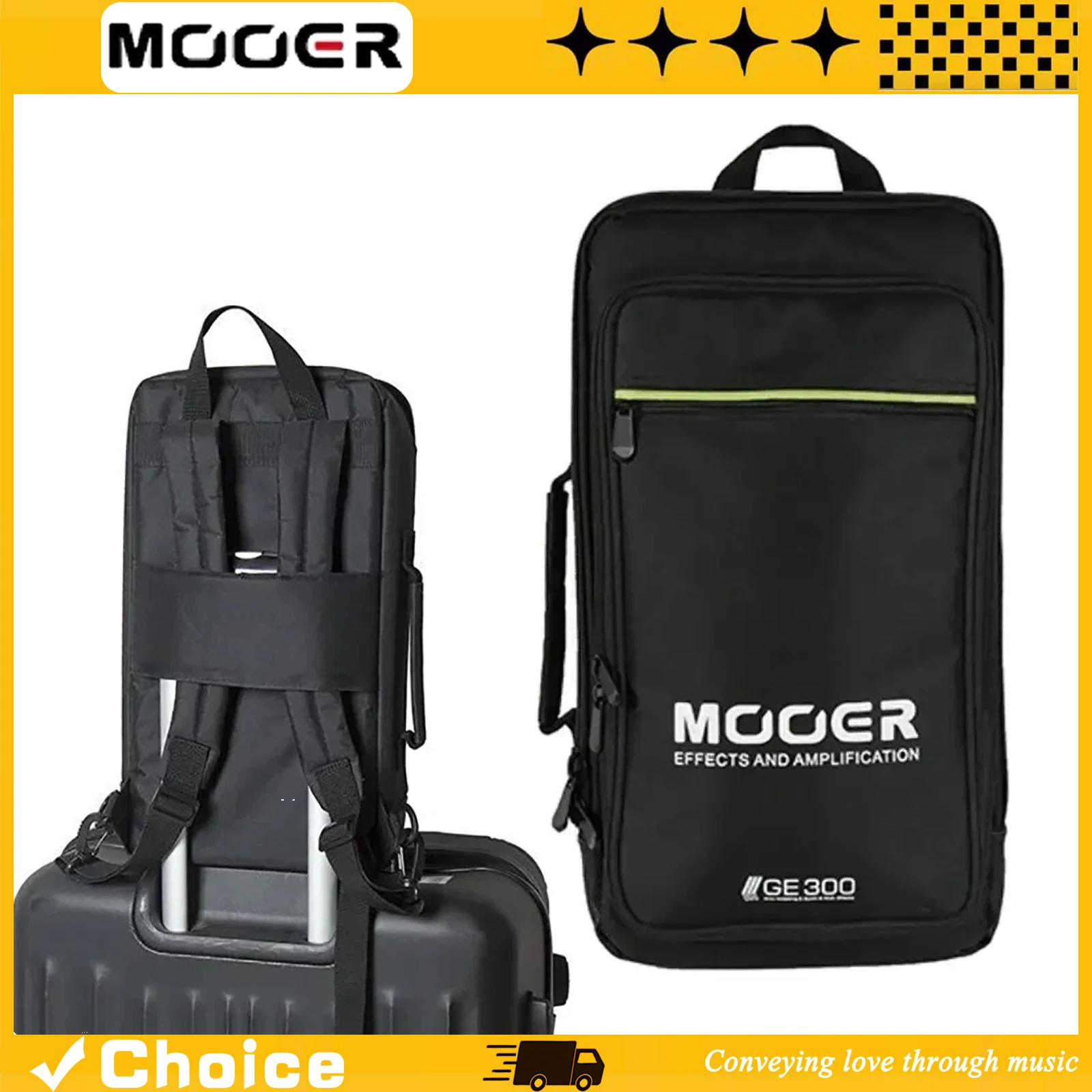 

MOOER Effect Pedal Bag Handheld Shoulders Oxford Cloth Soft Bag Travel Portable Bag Guitar Effect Accessories