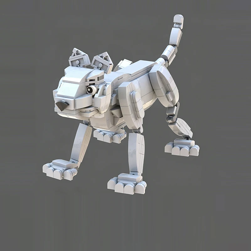 Creators Animal Series Model MOC Building Bricks Mecha Wolf Modular Technology Gifts Holiday Assemble Children Toys Suit