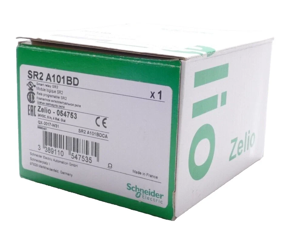 SR2A101BD Compact smart relay Zelio Logic - 10 I O - 24 V DC - no clock - display