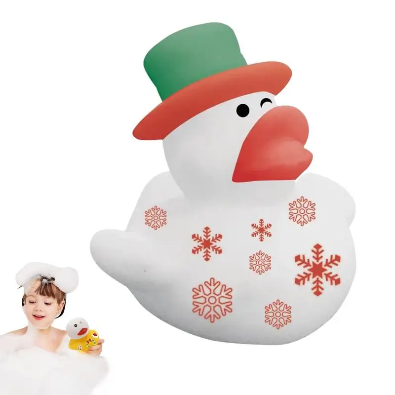 

Christmas Ducks Baby Bath Toys Kids Shower Bath Toy Float Squeaky Sound Duck Water Play Game Gift For Children