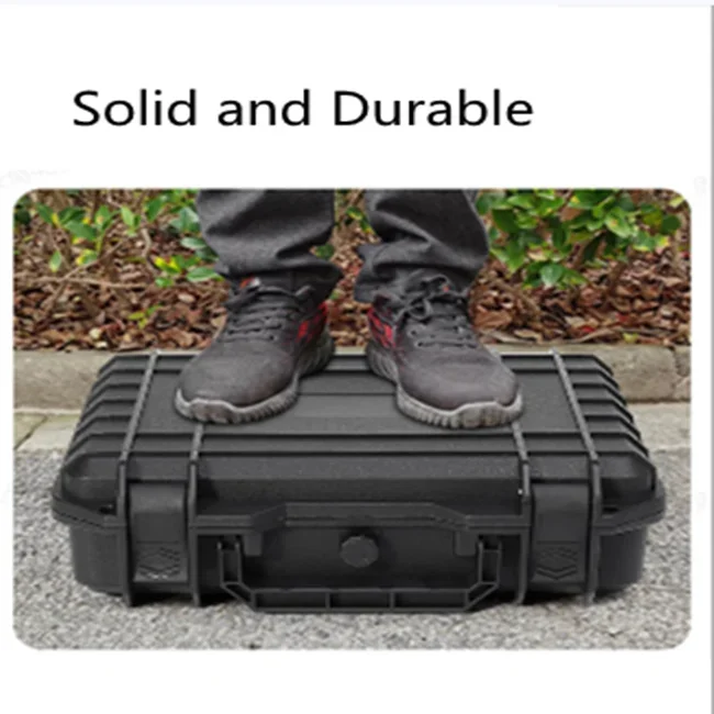 9 Sizes Tool Box ABS Plastic Hard Carry Case Safety Equipment Instrument Case Portable Tool Box Impact Resistant Tool Case Foam